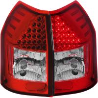 Anzo Red-Clear LED Tail Light Set 05-08 Dodge Magnum